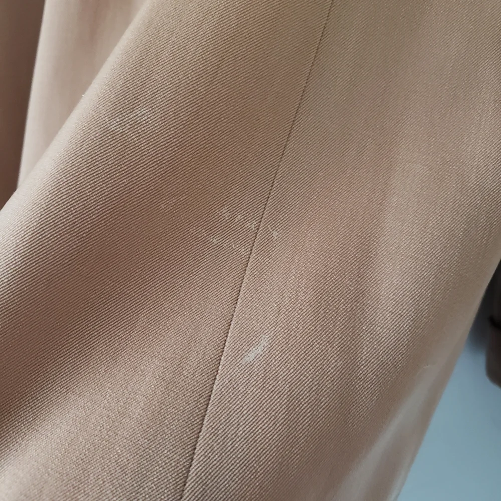 1940s 1950s Vintage Wool Camel Tan Longsleeve Car Swing Coat Lucite Button #28 - Picture 14 of 16